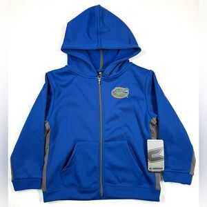 NWT COLOSSEUM Boys Florida Gators Full Zip Hooded‎ Jacket 5T Royal Blue UF NEW